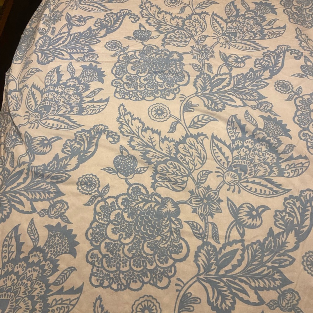 Ralph Lauren Home king Duvet Cover Set Joanna Floral 3 Piece Reversible Blue - Picture 6 of 15